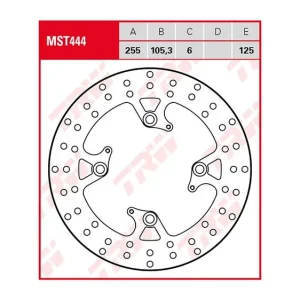 Heißes Angebot TRW Bremsscheibe MST444 mit Zulassung
