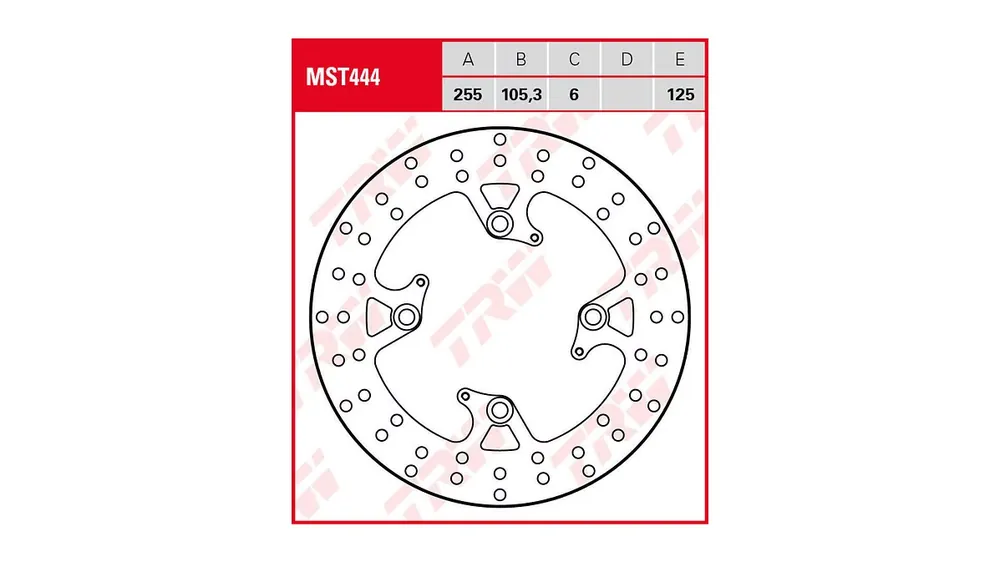Heißes Angebot TRW Bremsscheibe MST444 mit Zulassung