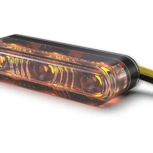 Direktkauf HIGHSIDER pro Star-MX1 Pro LED Indicator Gehäuse Schwarz / Linse Rauchgrau (Paar), Vorn & Hinten