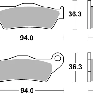 Solange Der Vorrat Reicht SBS Bremsbelag 671HF Street Ceramic