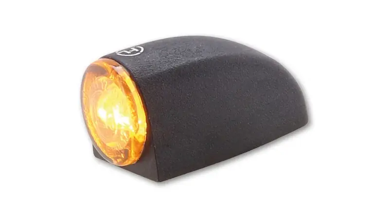 HIGHSIDER pro Proton Three LED Blinker Gehäuse Schwarz / Linse Rauchgrau (Paar), Vorn & Hinten Beliebt