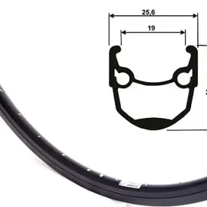 Günstig Ryde Felge Andra 10 26 Zoll 36 Loch schwarz