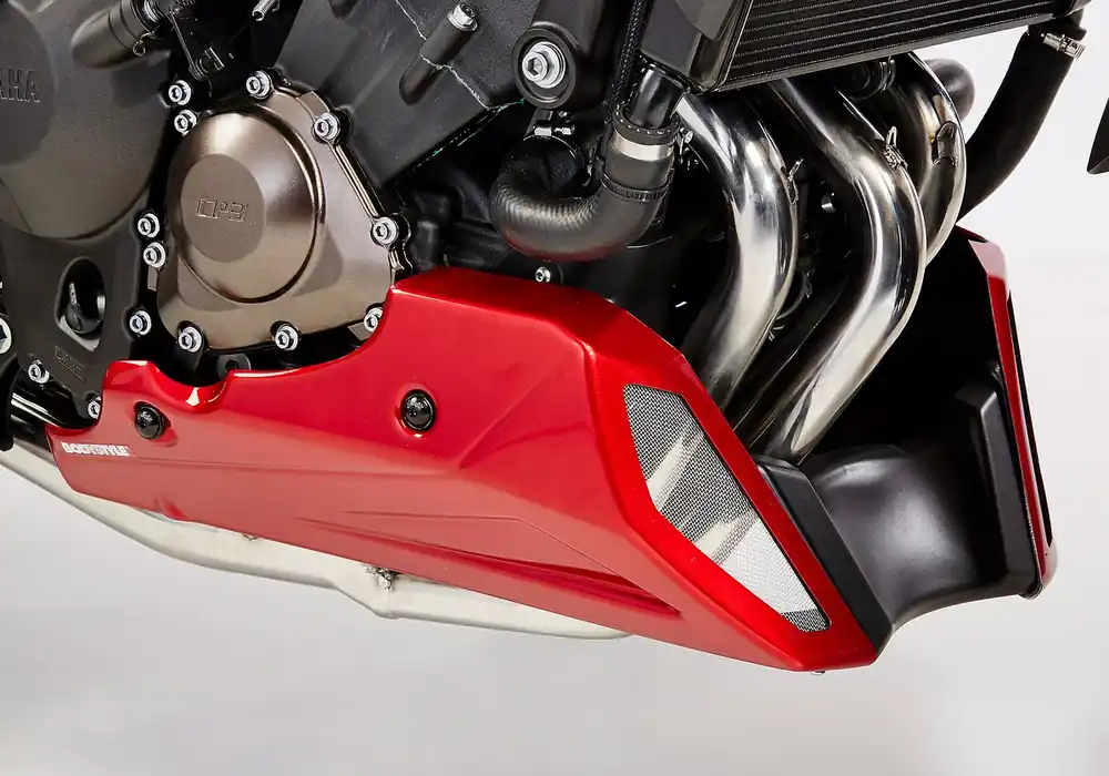 Begrenztes Angebot BODYSTYLE Sportsline Bugspoiler ABS Kunststoff grau/rot für YAMAHA MT-09 / SP