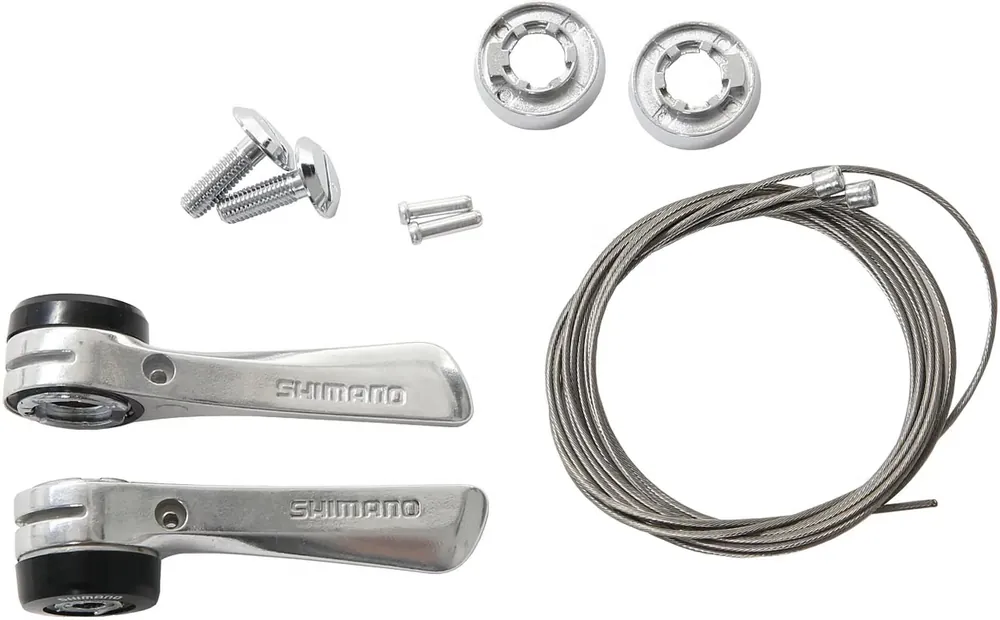 Must-Have Shimano Unterrohrschalthebel Sora SL-R400 silber für Aluminiumrahmen