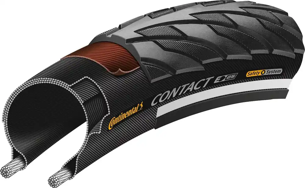 Expressversand Continental Contact Reifen 28 × 1,75" schwarz