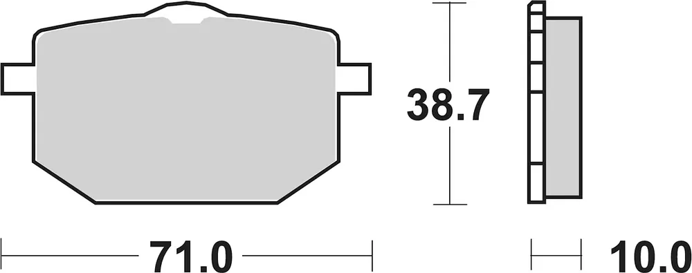 SBS Bremsbelag 596HS Street Sinter Sonderaktion