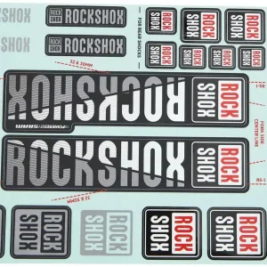Meistverkauft RockShox Dekor Set 30/32 mm weiß-schwarz