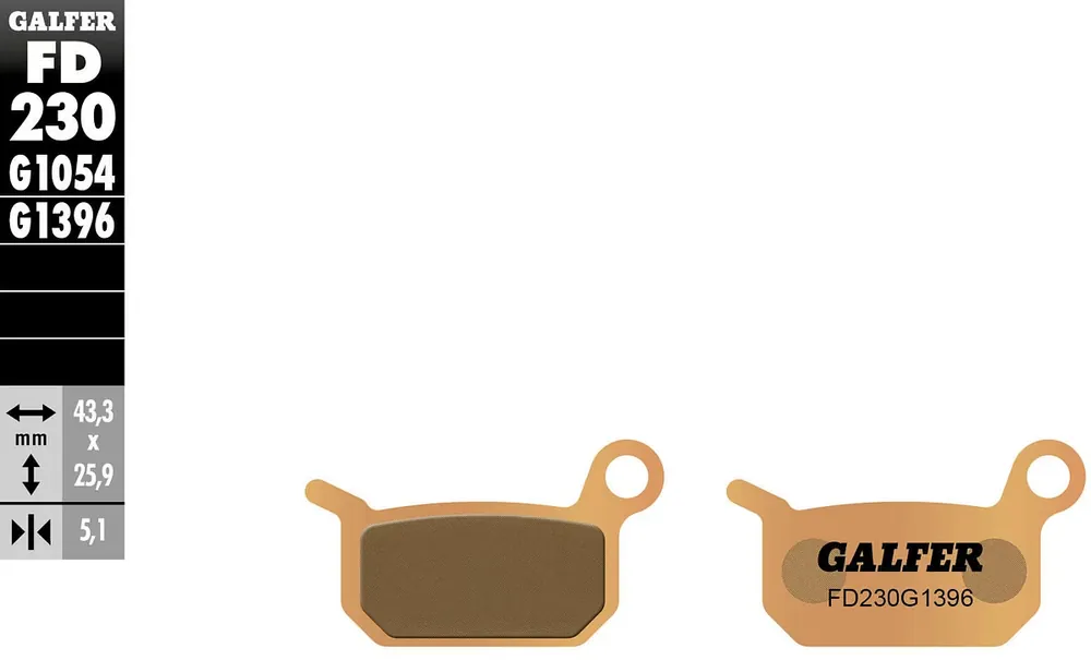Preis Gesenkt Galfer Bremsbelag FD230 - G1396