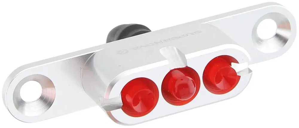 Supernova Rücklicht E3 Tail Light 2 Gepäckträger silber poliert Sichere Zahlung