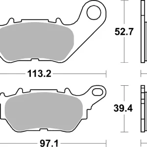 SBS Bremsbelag 932HF Street Ceramic Schnäppchen