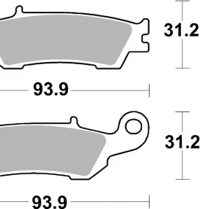 Markenprodukt SBS Bremsbelag 840RSI Offroad Racing Sinter