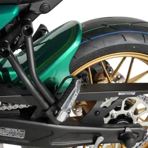 BODYSTYLE Sportsline Hinterradabdeckung mit Alu-Kettenschutz ABS Kunststoff grün für KAWASAKI Z650 RS Neu