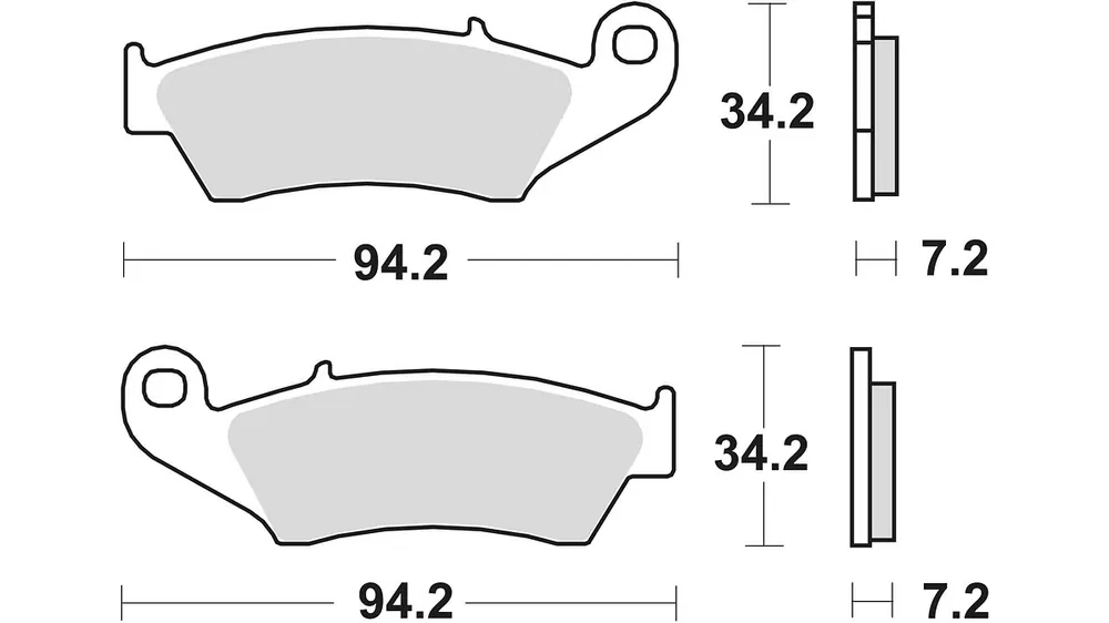 Zertifiziert TRW Bremsbelag MCB 669