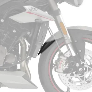 Günstig BODYSTYLE Kotflügelverlängerung vorne ABS Kunststoff schwarz-matt für TRIUMPH Speed Triple S, Street Triple R, Street Triple RS, Street Triple S