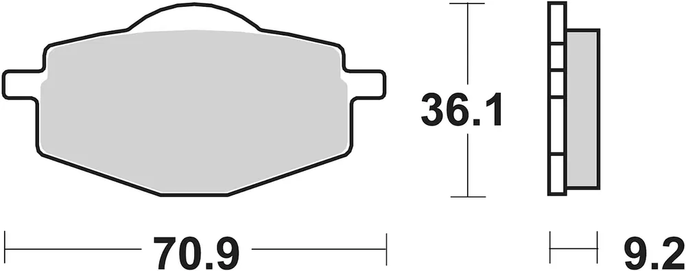 SBS Bremsbelag 575HF Street Ceramic Top-Seller