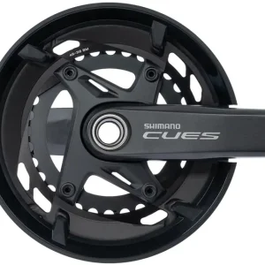 Shimano Kettenradgarnitur CUES FC-U6010-2 175 mm grau mit Kettenschutzring Mega-Angebot