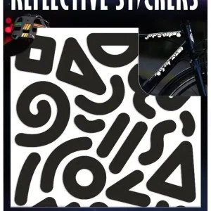 Preiswert Reflective Berlin Reflexaufkleber Shapes Doodle schwarz