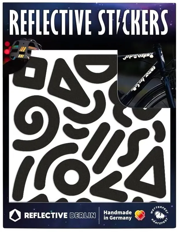 Preiswert Reflective Berlin Reflexaufkleber Shapes Doodle schwarz