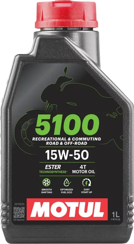 Geprüft MOTUL 5100 4T Motorenöl - 15W50 1 l