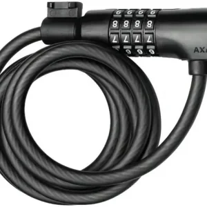 Axa Resolute Zahlen-Kabelschloss 8 mm 180 cm schwarz Preiswert