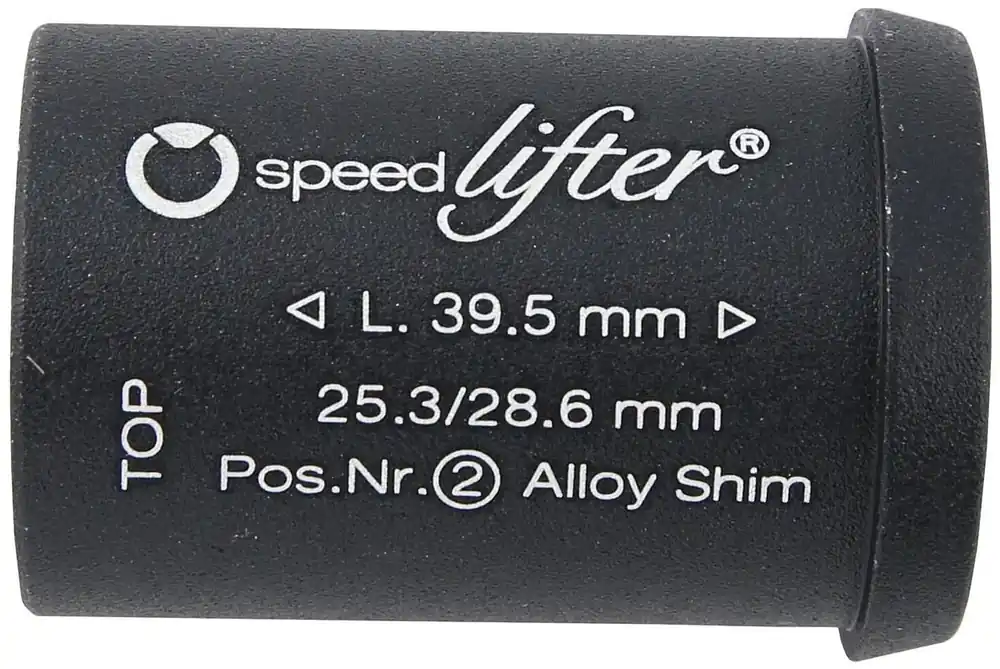 Meistverkauft by,schulz Reduzierhülse Speedlifter 25,4 mm schwarz 39,5 lang