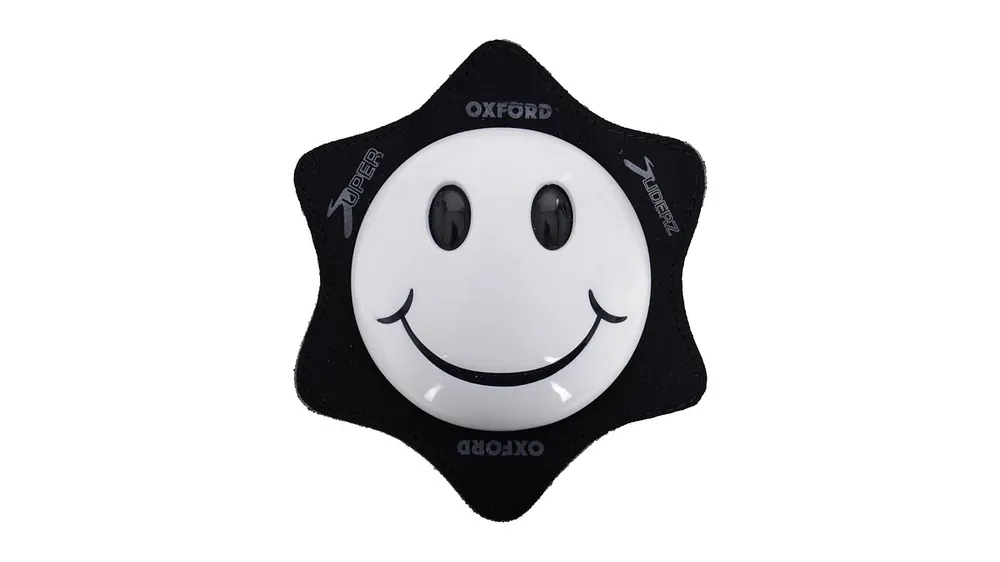 Oxford Knieschleifer Smiley, weiß, Knieschleifer Paar, ideal für Rennen Mega-Angebot
