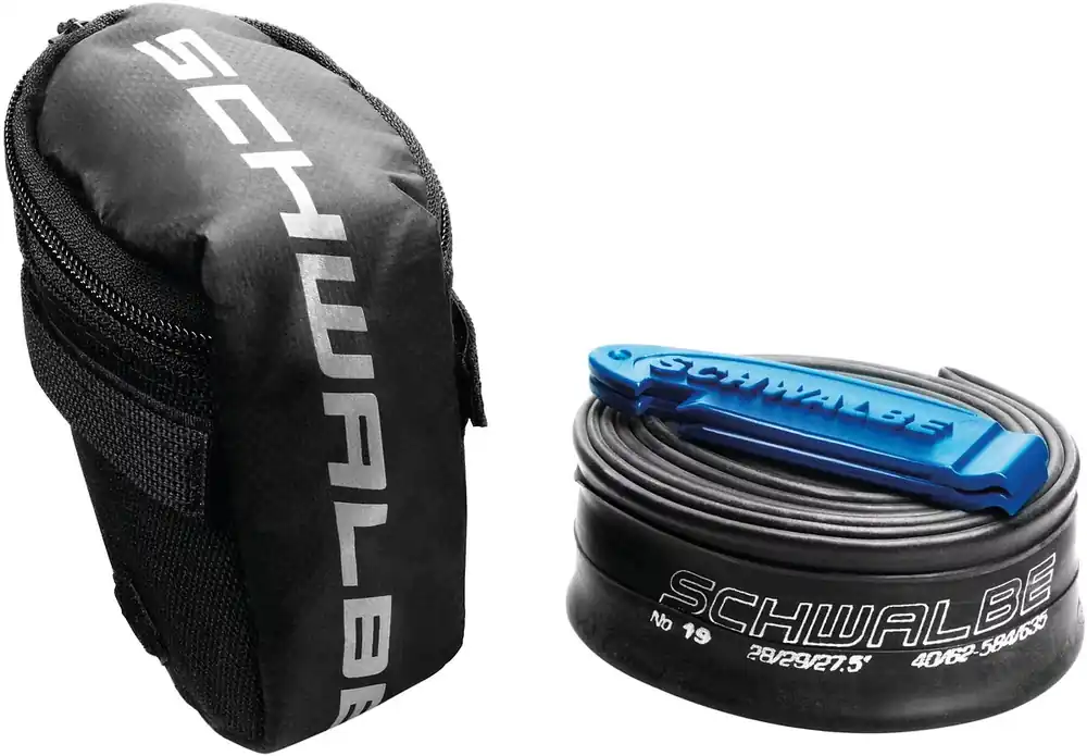Schwalbe Satteltasche schwarz inkl. SV19 Schlauch Knallerangebot