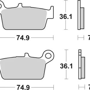 Begrenztes Angebot SBS Scooterbelag 116HF Street Ceramic