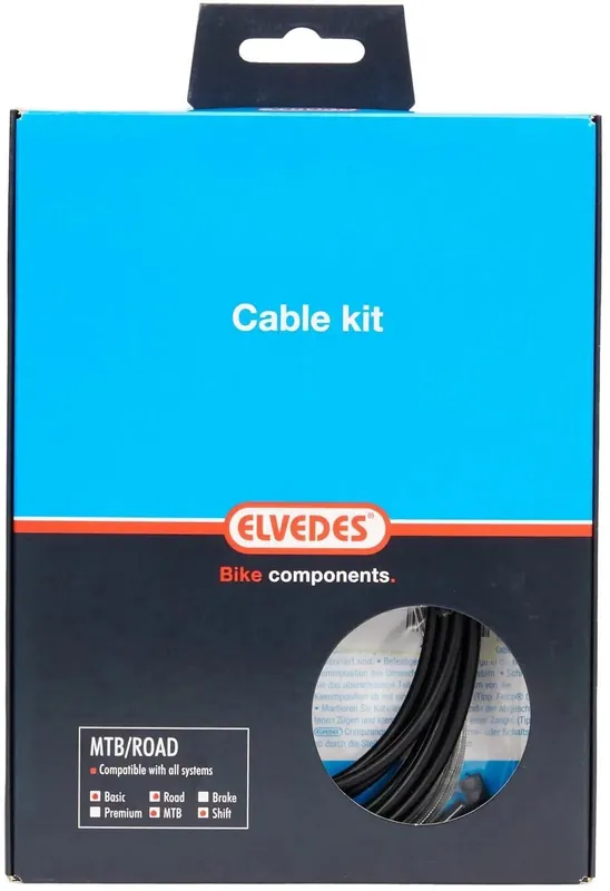 Angebot Elvedes Schaltzug-Set 19 strands slick schwarz