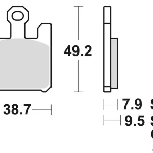 Neuheit TRW Bremsbelag MCB 742 mit Zulassung