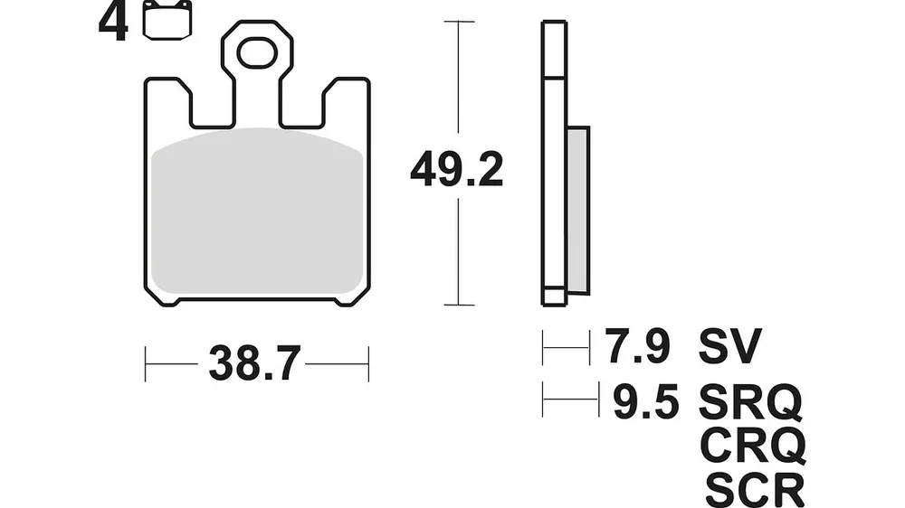 Neuheit TRW Bremsbelag MCB 742 mit Zulassung