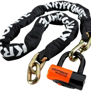 KRYPTONITE Kettenschloss New York Chain 170 cm schwarz/orange Günstig