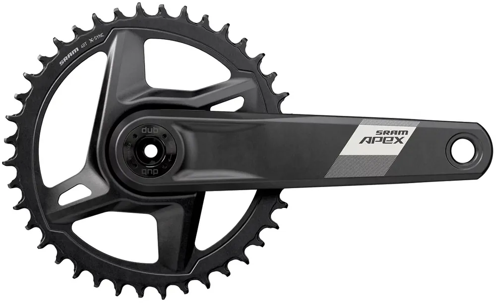 SRAM Kettenradgarnitur Apex 1 40 Zähne 160 mm schwarz Echt