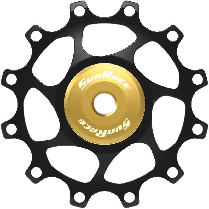 Sunrace Schaltrolle 12 Zähne schwarz/gold Letzte Chance