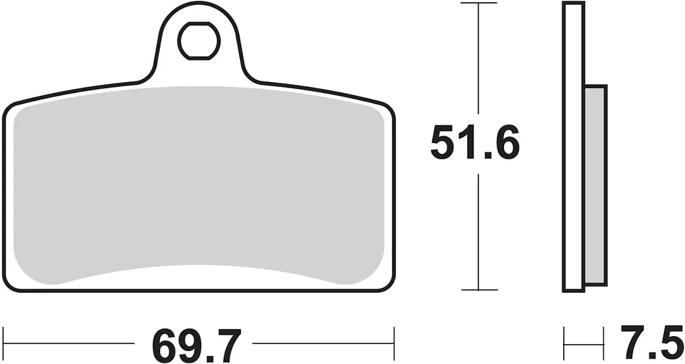 SBS Bremsbelag 821HF Street Ceramic Neue Ware