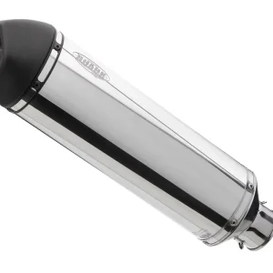 Expressversand Shark Performance SLIP-ON Aluminium poliert/Endkappe Edelstahl schwarz matt beschichtet silber DSX-5 für BMW R 1250 GS / Adventure EURO5
