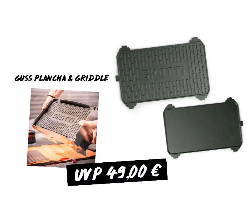 SKOTTI KAST Gusseisen-Plancha Markenware