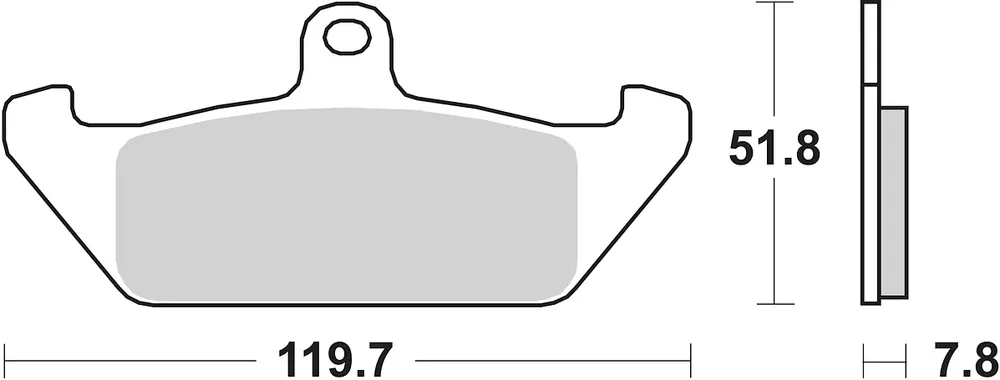 SBS Bremsbelag 594HF Street Ceramic Preisreduziert