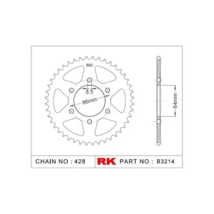 Super-Preis RK Kettenrad 3215 52 Zähne