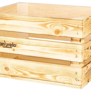 AtranVelo Holzbox Woody AVS 40 x 30 x 24 cm braun Echt