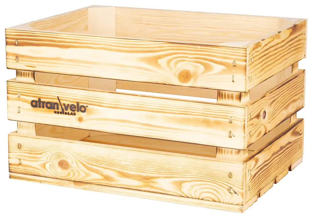 AtranVelo Holzbox Woody AVS 40 x 30 x 24 cm braun Echt