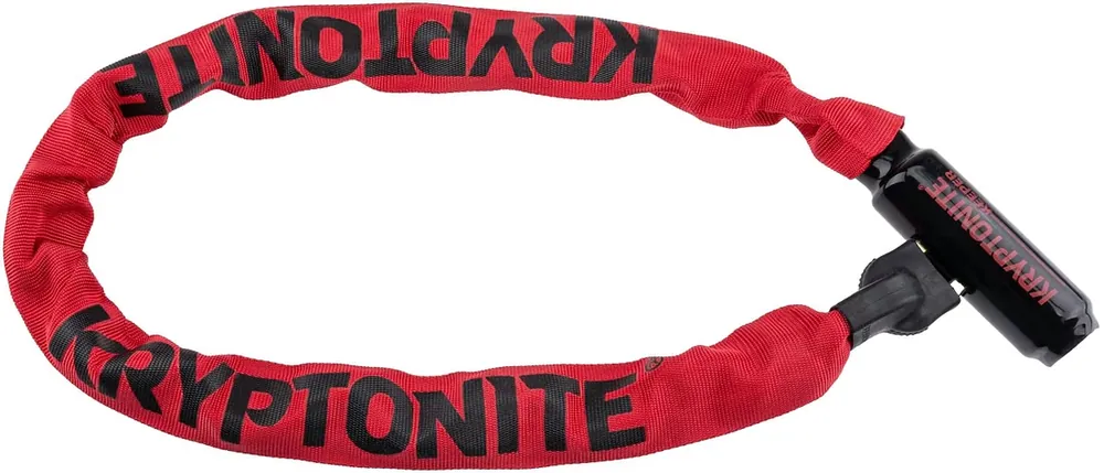 KRYPTONITE Kettenschloss Keeper Integrated Chain 85 cm rot Neue Kollektion