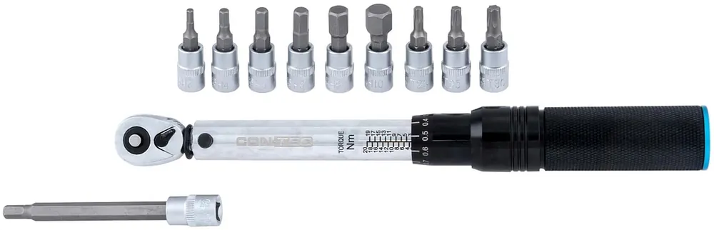 CONTEC Drehmomentschlüssel TFM-Torch 2-20 Nm schwarz Neu Im Sortiment
