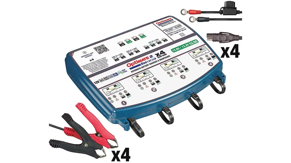 Tecmate Batterieladegerät Optimate 2 Duo 4 Ladeeinheiten Neue Kollektion