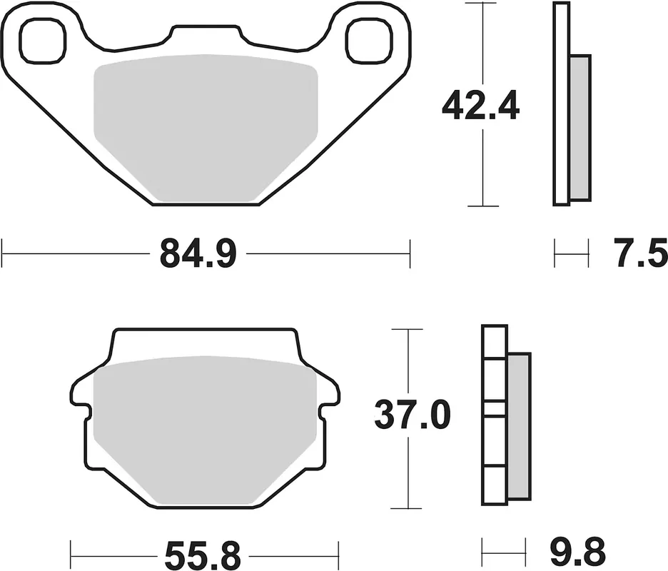 Letzte Chance SBS Bremsbelag 546SI Offroad Sinter