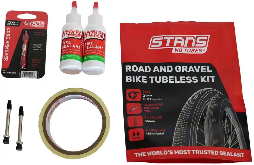 Geprüft Stan‘s NoTubes Tubeless-Kit Road & Gravel 25 mm beige