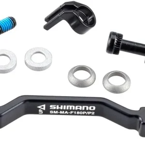 Shimano Scheibenbremsadapter 180 mm schwarz für 180 mm Scheibe, mit neuem Sprengring Letzte Chance