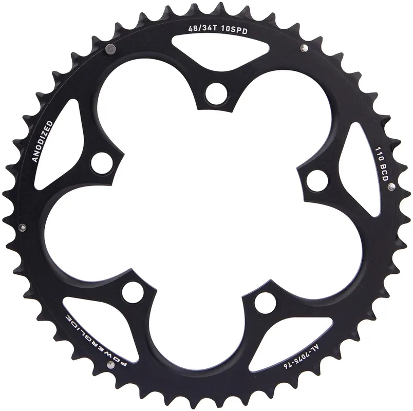 Kracherpreis SRAM Kettenblatt Road Double 48 Zähne schwarz für BB30