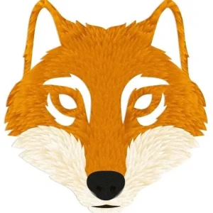 Reflective Berlin Decals Reflexaufkleber Wolf orange Nur Heute