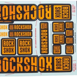 RockShox Dekor Set für Dual Crown Federgabel 35 mm schwarz,orange Schneller Versand